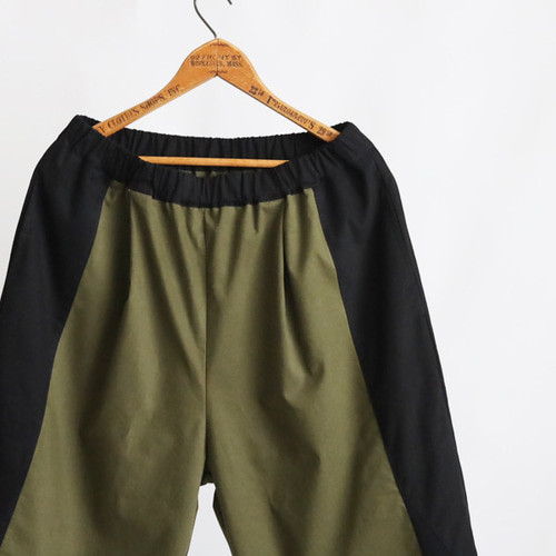 送料無料 新作 85cm 愉快なパンツ 2色 パッチワーク 誰にでも似合う