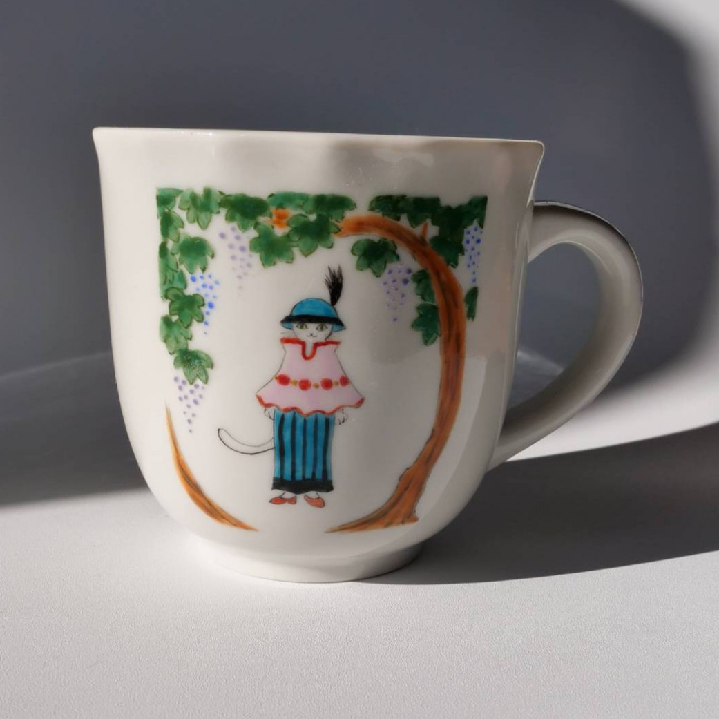 アールデコ猫　デザインマグ