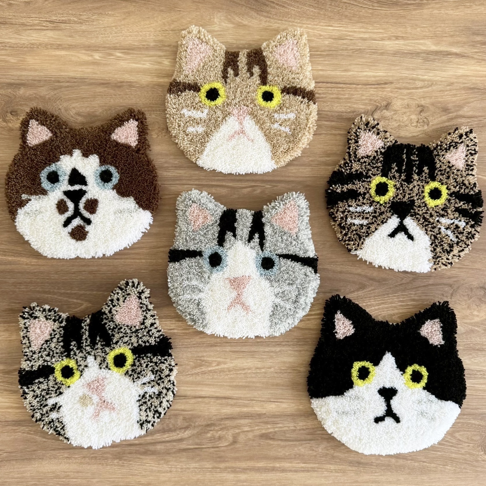 ◆2月末まで特別価格◆うちねこラグ〈ねこちゃんの画像を元にオーダーメイド〉