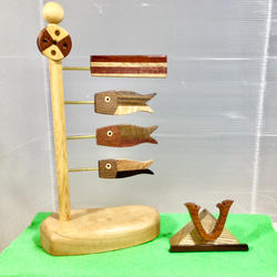 天然木 けやき 靴べらスタンドセット 一点物 手造り 靴ベラ mokuba