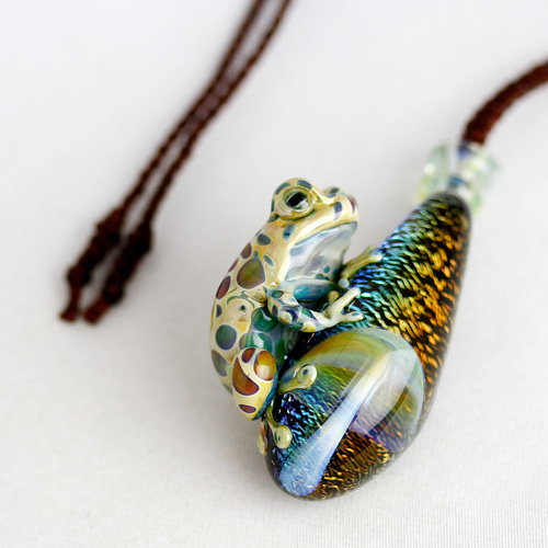 Frog（カエル）キノコネックレス599 ネックレス・ペンダント mahao