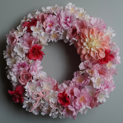 さくら春爛漫 春リース ひな祭り アーティフィシャルフラワー 屋内