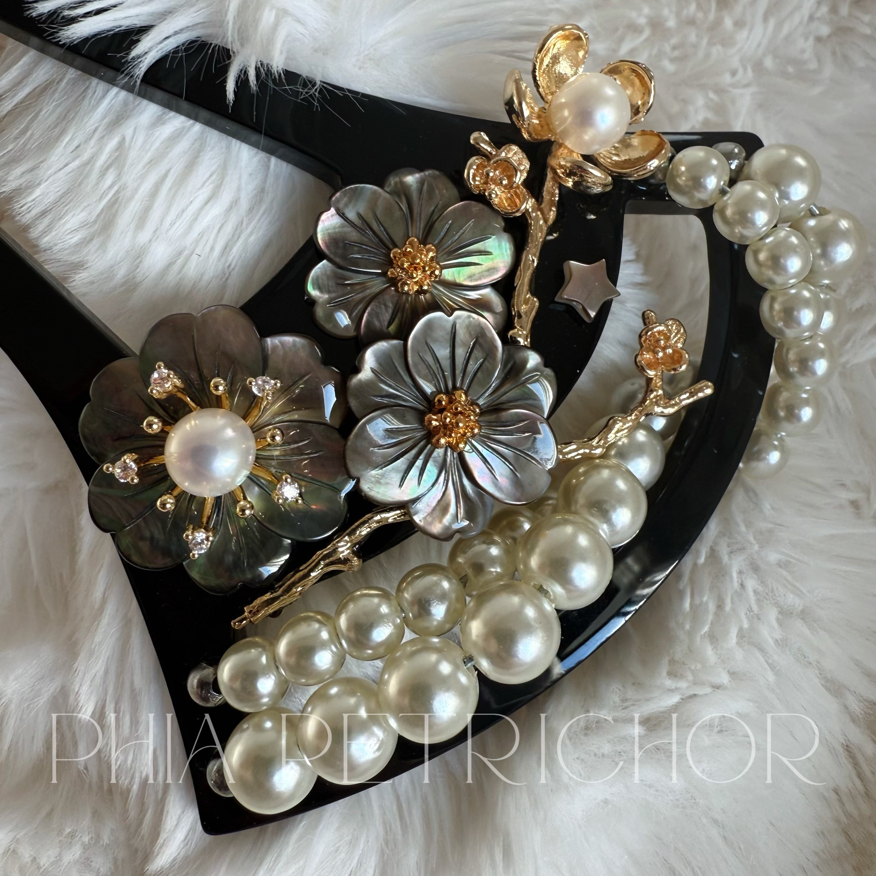 簪 和 K24GP 桜 かんざし バチ型 パール 簪 着物 髪飾り 留袖 着物 成人式 結婚式 卒業式