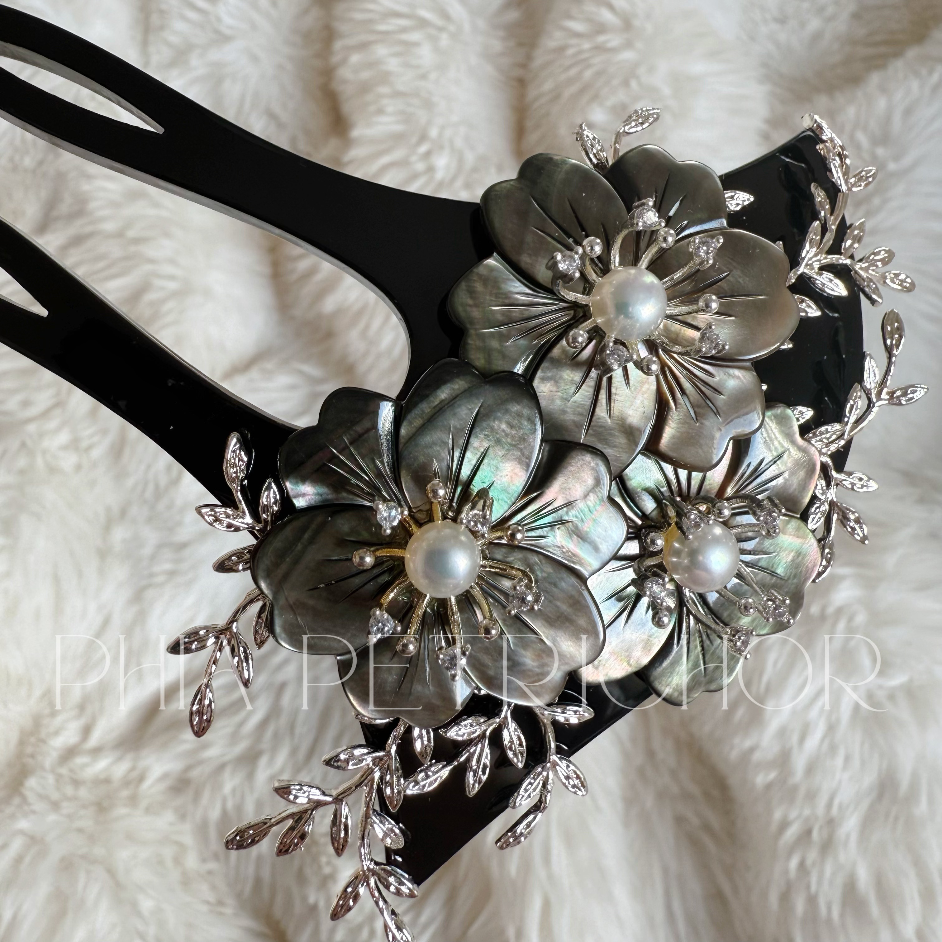 簪 和 K24GP 桜 かんざし バチ型 パール 簪 着物 髪飾り 留袖 着物 成人式 結婚式 卒業式