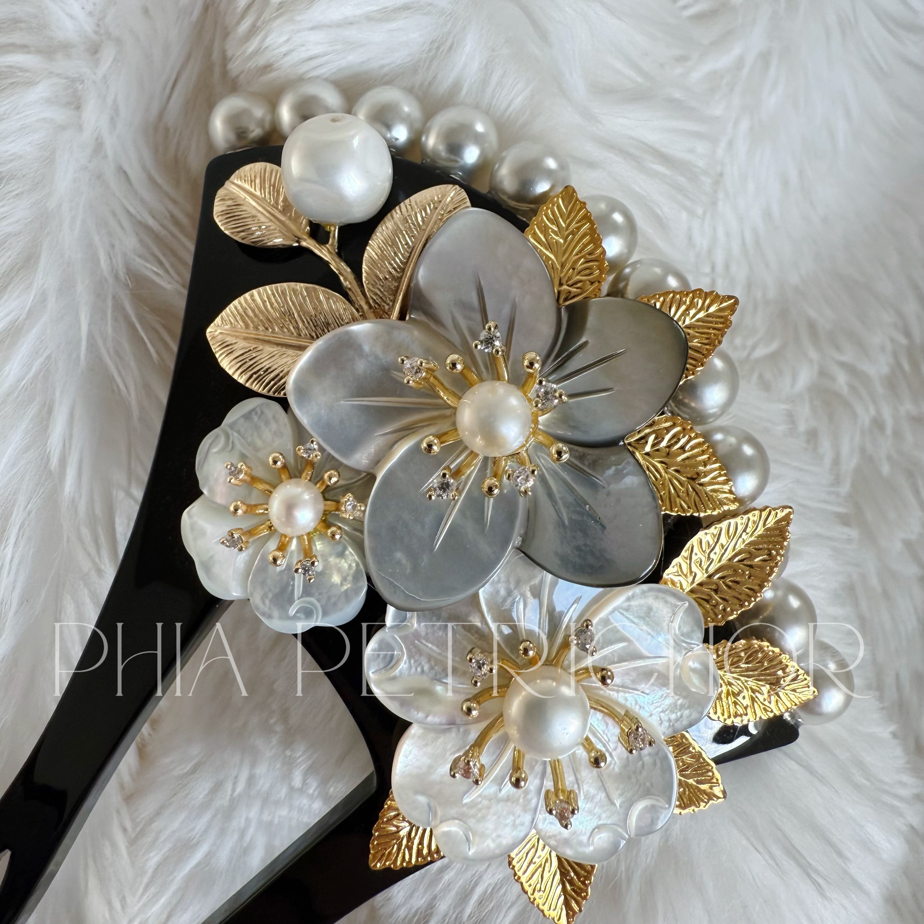 簪 和 K24GP 桜 かんざし バチ型 パール 簪 着物 髪飾り 留袖 着物 成人式 結婚式 卒業式