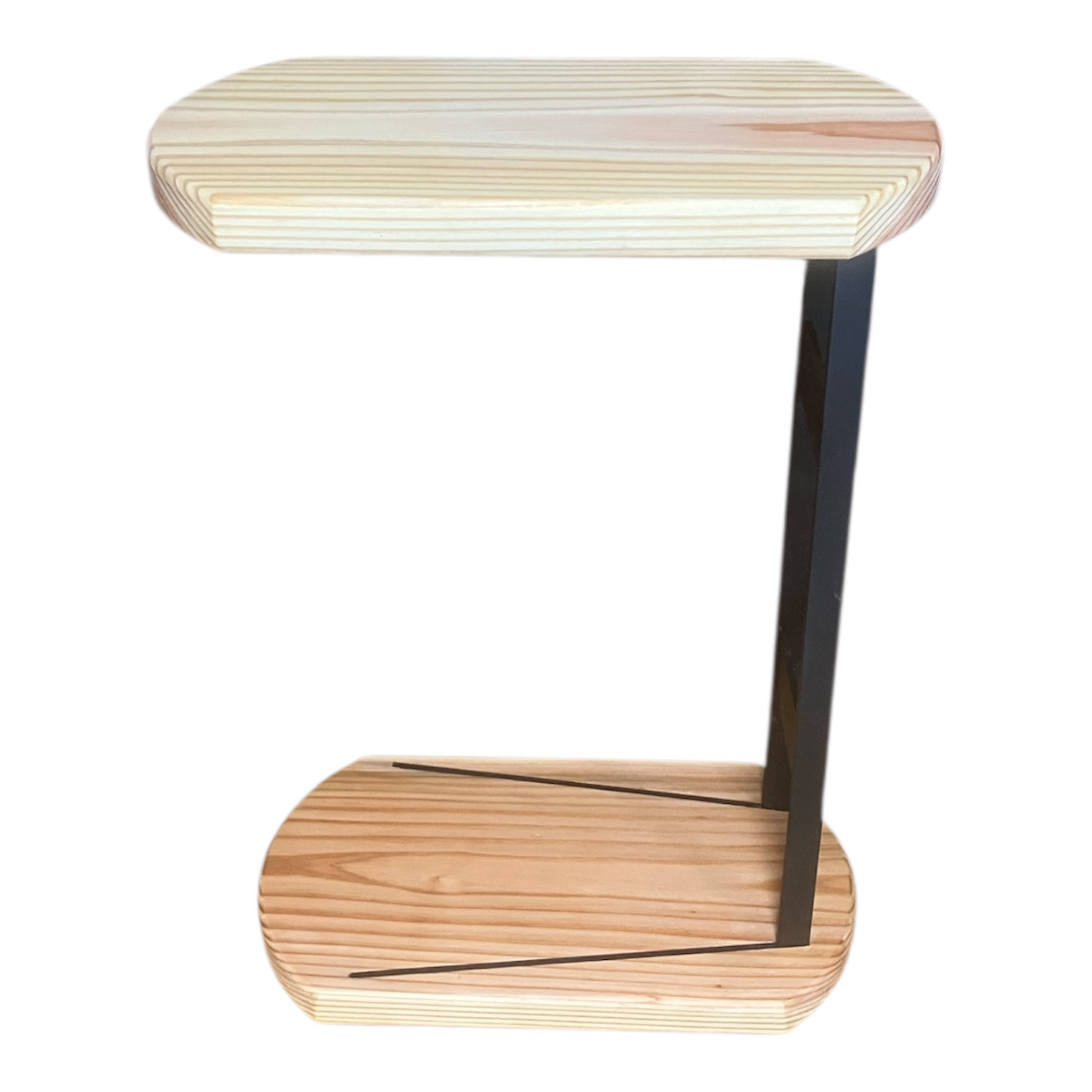 在庫処分！サイドテーブル！アイアン、杉材使用、ソファやベッドのお供に！