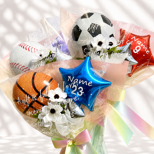 サッカー 卒業・卒団・引退・誕生日・サッカーボール バルーンブーケ