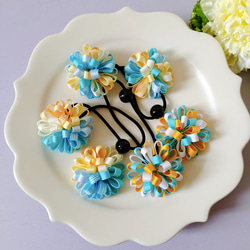 プチりぼんが可愛い♡ラメ木馬リボンヘアゴム2個セット ヘアゴム