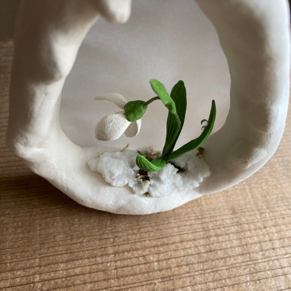 9994.bud  雪のフレーム　スノードロップ　 7枚目の画像