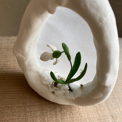 9994.bud  雪のフレーム　スノードロップ　 4枚目の画像