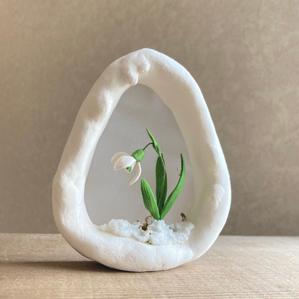 9994.bud  雪のフレーム　スノードロップ　 1枚目の画像