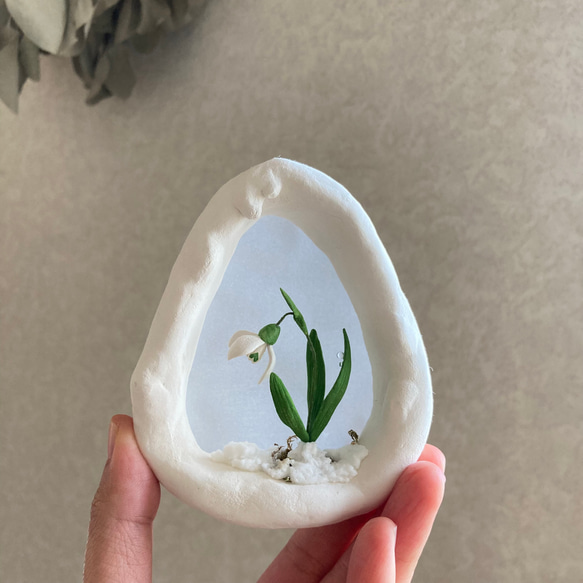 9994.bud  雪のフレーム　スノードロップ　 8枚目の画像