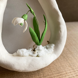 9994.bud  雪のフレーム　スノードロップ　 5枚目の画像