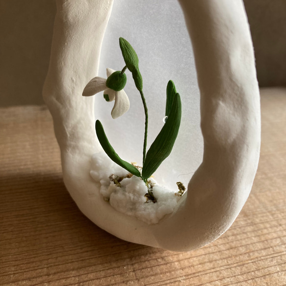 9994.bud  雪のフレーム　スノードロップ　 6枚目の画像