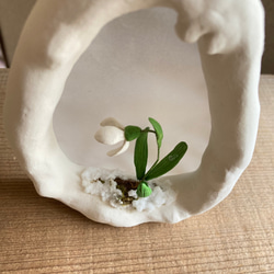 9995.bud  雪のフレーム　スノードロップ　 4枚目の画像