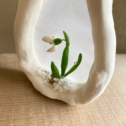 9995.bud  雪のフレーム　スノードロップ　 2枚目の画像