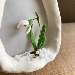 9995.bud  雪のフレーム　スノードロップ　 5枚目の画像