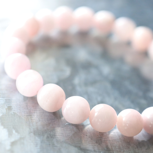 ☆プレミアムブレス☆クンツァイト（ミルキーカラー：キャッツアイ有