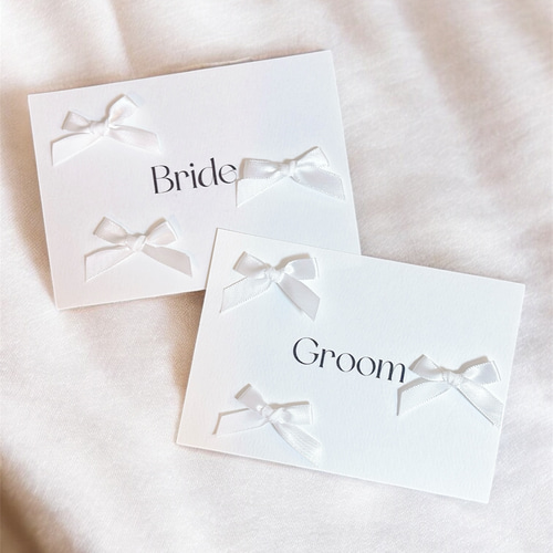 受付サイン リボン付 groom bride 結婚式 ウェルカムスペース その他