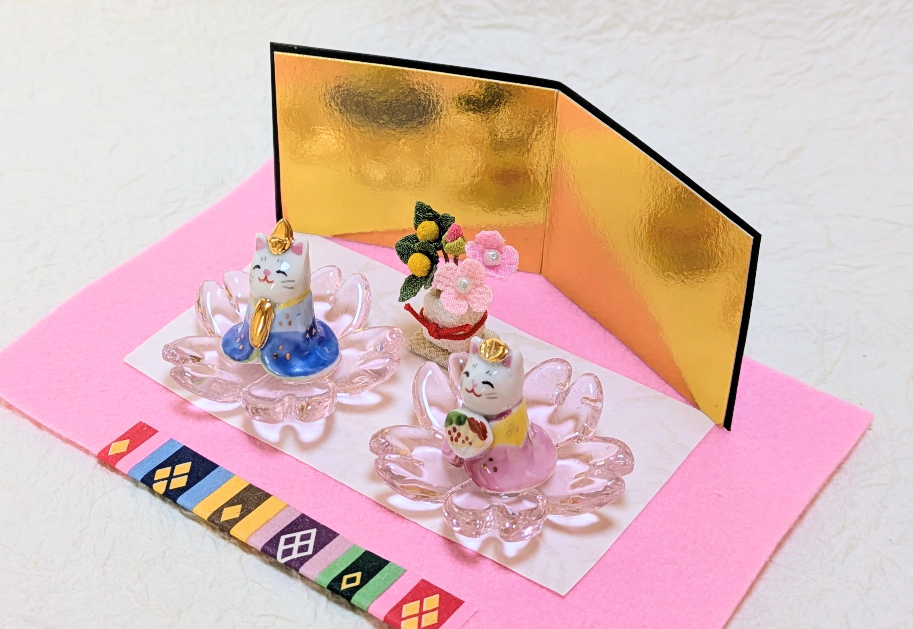 春がらす乗り雛B　(クリアピンク)　限定1組