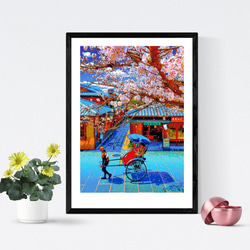 アートポスター】ニューヨーク イースト・ブロードウェイの街並み