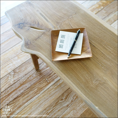 チーク無垢材 ベンチEN01 スツール 一枚板 椅子 イス 花台