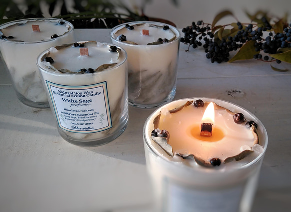 ホワイトボルダーオパール GP | 浄化・精神性 | クラウンチャクラ ホワイトセージアニバーサリーグラス～ 浄化キャンドル(wood wick