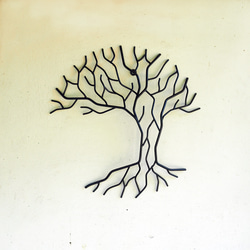 壁掛け・アイアン ウォールアート 直径40cm｜熟練職人の立体的な鉄の