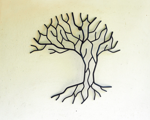 壁掛け・アイアン ウォールアート 直径40cm｜熟練職人の立体的な鉄の