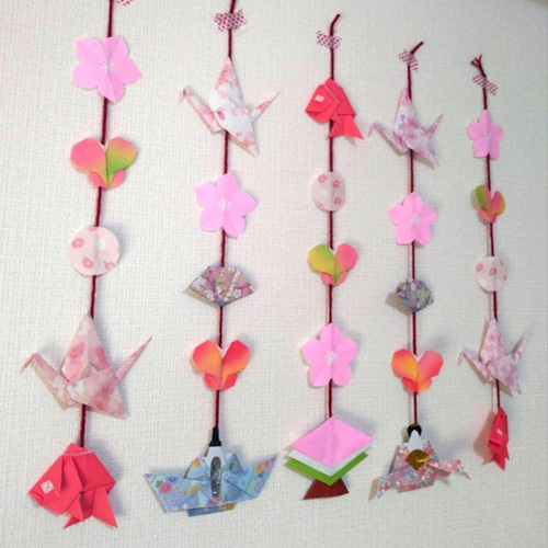 ☆今だけ価格☆❀ひな祭り❀春❀ 吊るし飾り（紐つけず） 桃の花