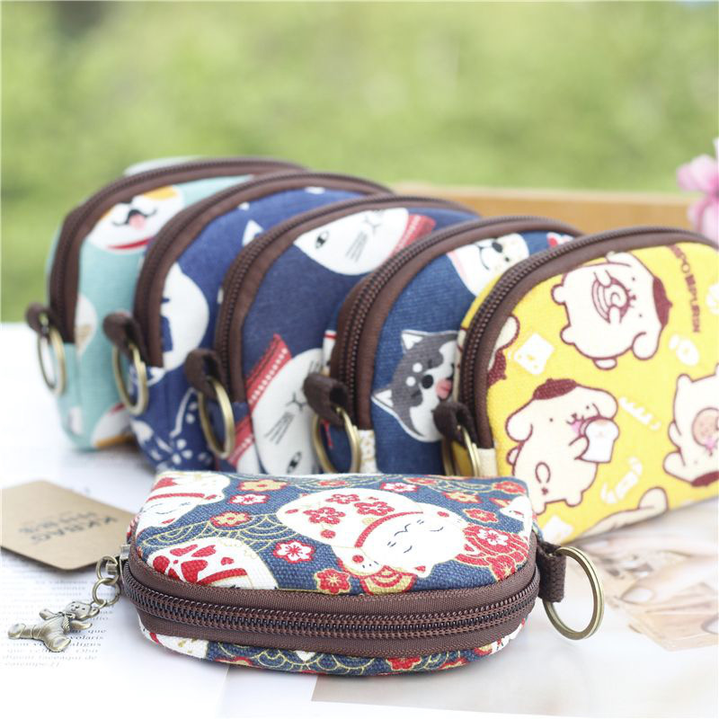 ネットで話題の新作ミニ零钱包 女性用小さな財布 よく似た布製の小さめバッグ 学生用ショートサイズコインポーチ