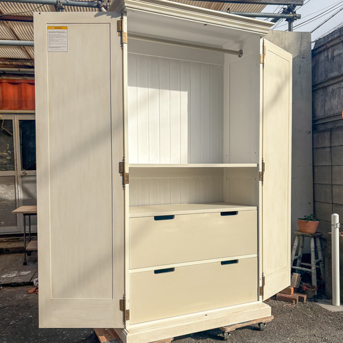 フランスアンティーク調クローゼット ワードローブ 洋服タンス 