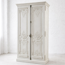フランスアンティーク調クローゼット ワードローブ 洋服タンス