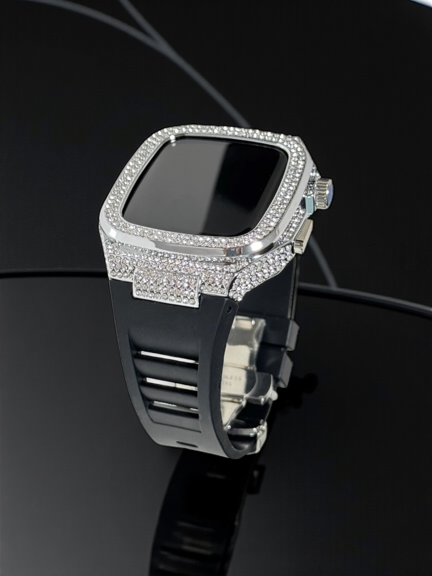 csb★アップルウォッチ　ラバーベルト カバー　Apple Watchバンド