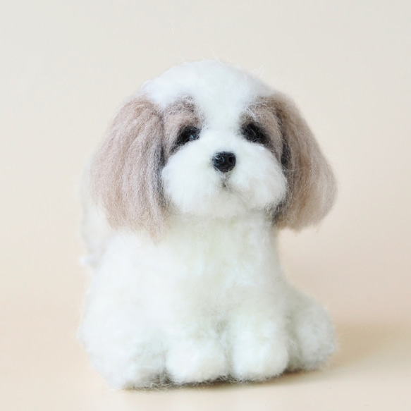 いつでもいっしょ♪ ふわふわ羊毛フェルトのシーズー ギフト 犬の