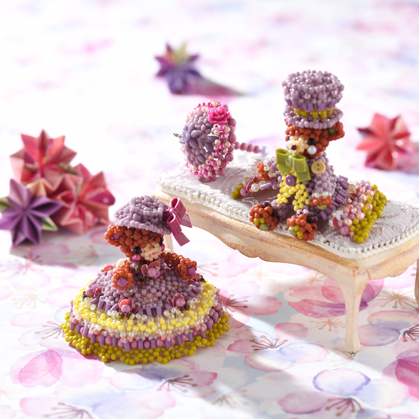 【Creema限定】【手作りキット】パーティーテディベアセット～Mamesuzu・Shion～