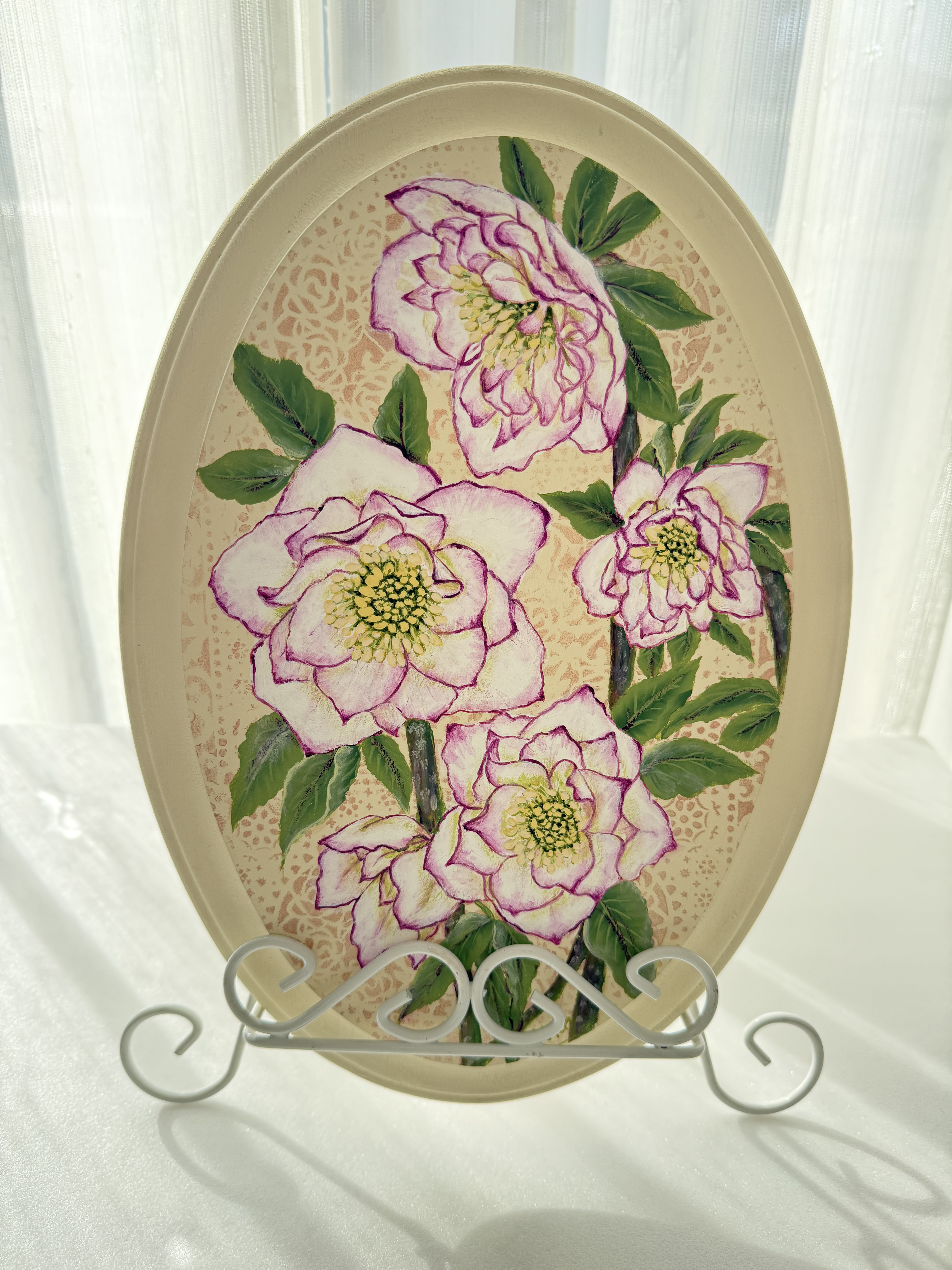 トールペイントアート「クリスマスローズ」― 静かな祈り ―