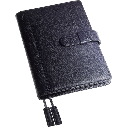 A6 サイズ 手帳カバー 牛本革 ノートカバー 2冊収納 ペンホルダー
