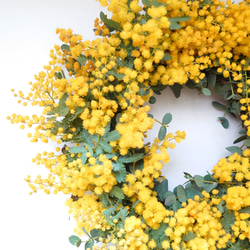 (送料無料)ミモザリース大きいsize30㎝ 2枚目の画像