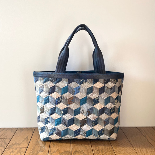 ベビーブロックのパッチワークキルトバッグ トートバッグ lilla＊ 通販