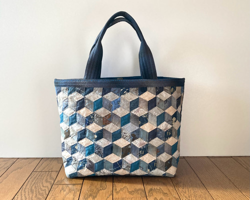 ベビーブロックのパッチワークキルトバッグ トートバッグ lilla＊ 通販