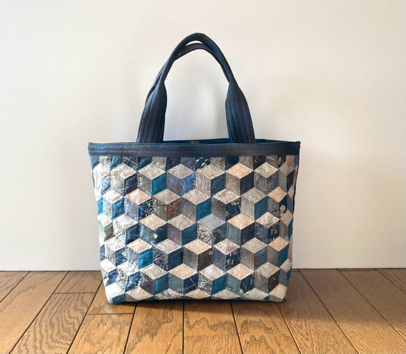 ベビーブロックのパッチワークキルトバッグ トートバッグ lilla＊ 通販