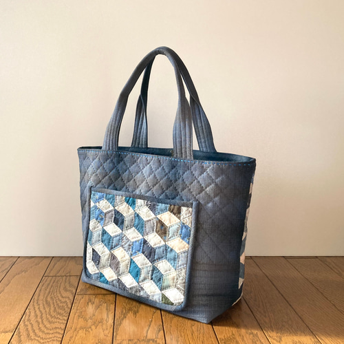 ベビーブロックのパッチワークキルトバッグ トートバッグ lilla＊ 通販