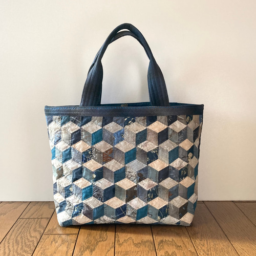 ベビーブロックのパッチワークキルトバッグ トートバッグ lilla＊ 通販