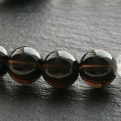 黒白天珠ブレス〜モリオン&マニカランヒマラヤ水晶 ブレスレット Himal