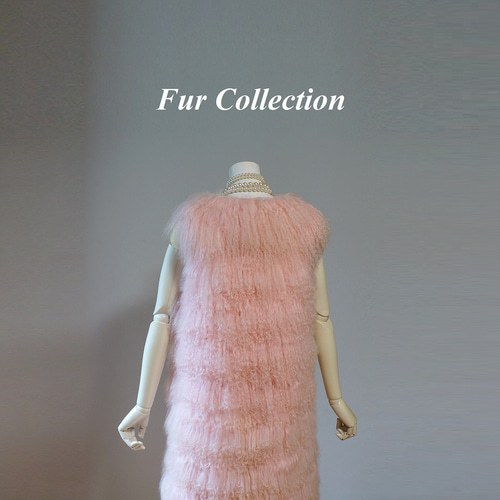 やさしい色☆クルクルとした巻き毛がかわいい☆チベットラムファー