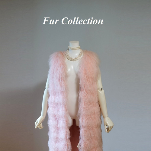 やさしい色☆クルクルとした巻き毛がかわいい☆チベットラムファー