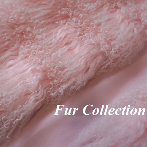 やさしい色☆クルクルとした巻き毛がかわいい☆チベットラムファー