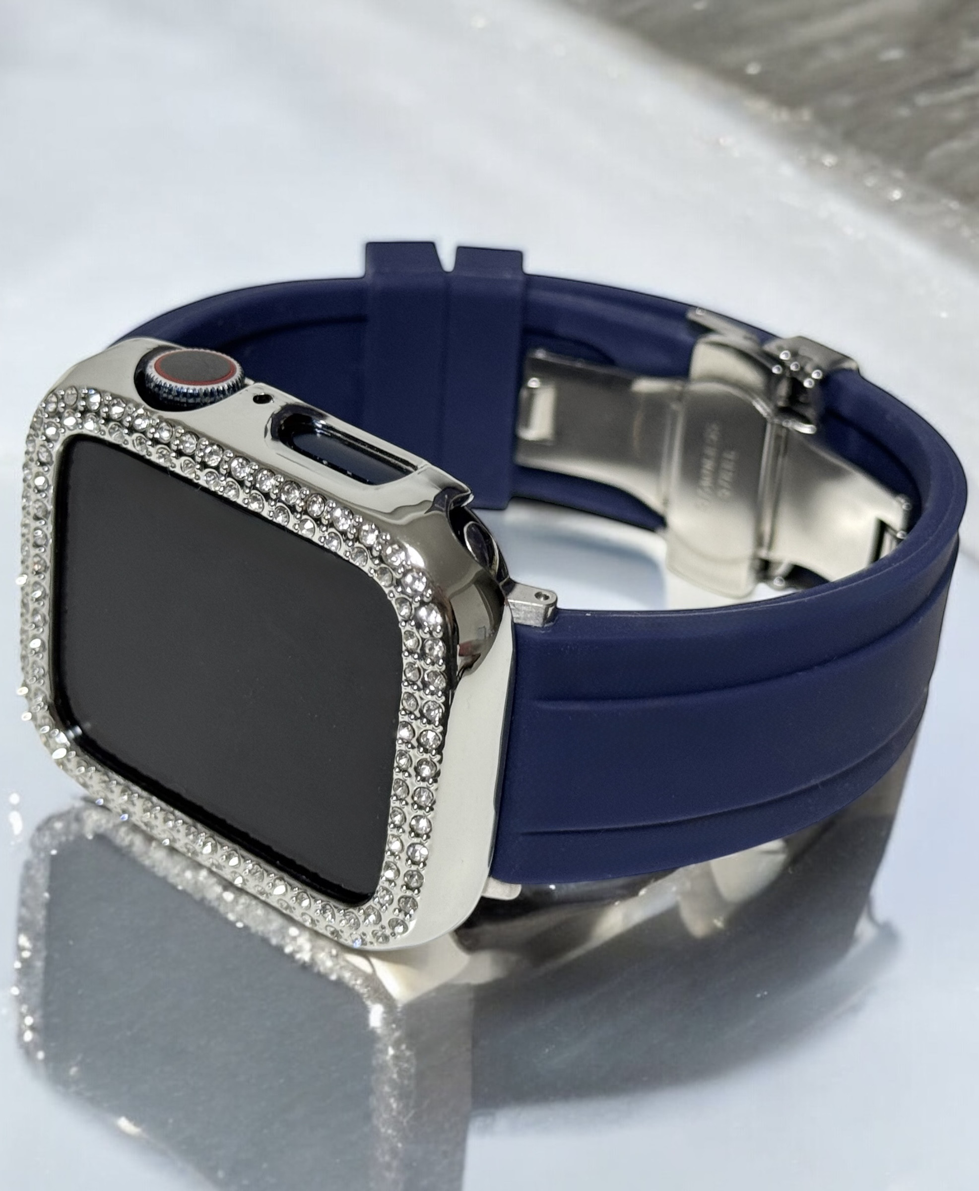 ns★アップルウォッチバンド　ラバーベルト　AppleWatchカバー