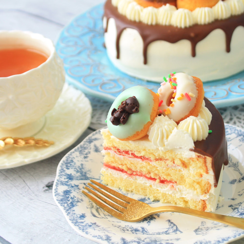 5号】ゆめかわ☆ドーナッツケーキ ケーキ おやつのこみちChemin 通販